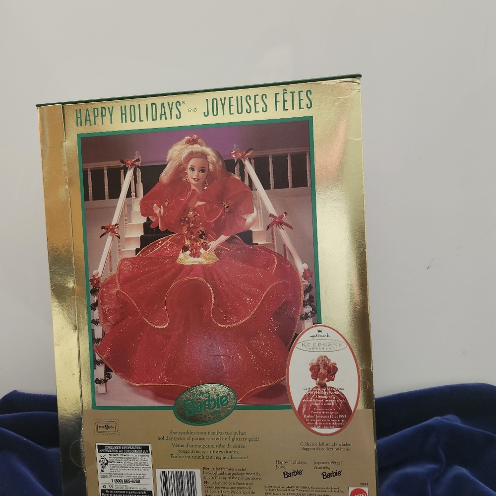 Never Removed From Box Barbie Happy Holidays 1993 Collectible Box Set - Picture 2 of 4